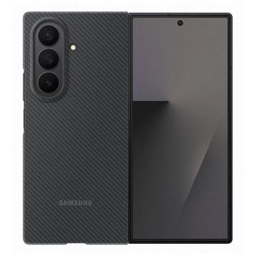 Husa Protectie Spate Samsung EF-XF966SBEGWW pentru Galaxy Z Fold7, Silicon (Negru)
