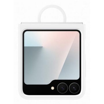 Husa Ring Case Samsung EF-PF741TWEGWW pentru Galaxy Flip7 FE (Alb)