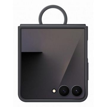 Husa Samsung Ring Case EF-PF766TBEGWW pentru Galaxy Flip7 (Negru)
