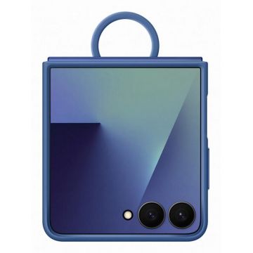 Husa Samsung Ring Case EF-PF766TNEGWW pentru Galaxy Flip7 (Albastru)