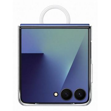 Husa Samsung Ring Case EF-QF766CTEGWW pentru Galaxy Flip7 (Transparent)
