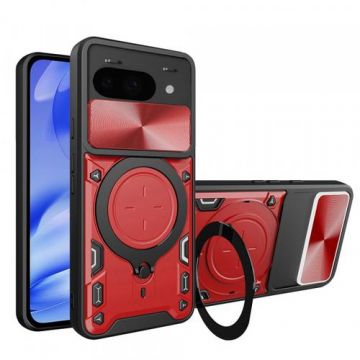Husa Techsuit CamGuard Pro pentru Google Pixel 9a (Negru/Rosu)