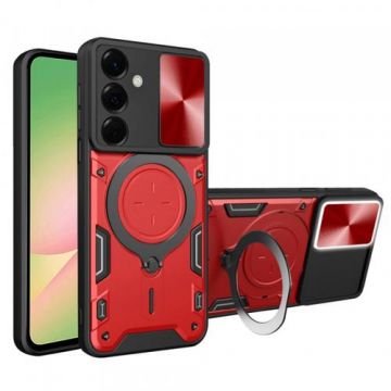 Husa Techsuit CamGuard Pro pentru Samsung Galaxy A56 A566 (Rosu/Negru)