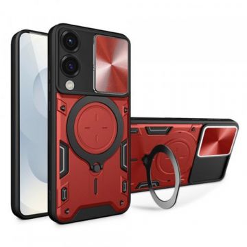 Husa Techsuit CamGuard Pro pentru Samsung Galaxy S25 Edge S937 (Rosu/Negru)