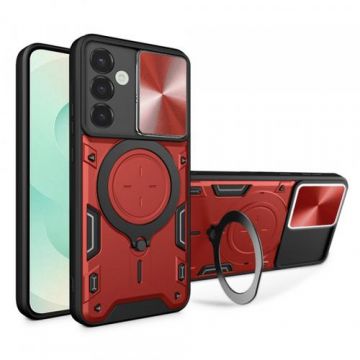 Husa Techsuit CamGuard Pro pentru Samsung Galaxy S25+ S936 (Rosu/Negru)