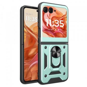 Husa Techsuit CamShield pentru Motorola Razr 60 / Razr 50 (Verde/Negru)