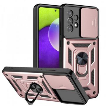Husa Techsuit CamShield pentru Samsung Galaxy A52s 5G A528 / A52 5G A526 / A52 A525 (Roz/Negru)