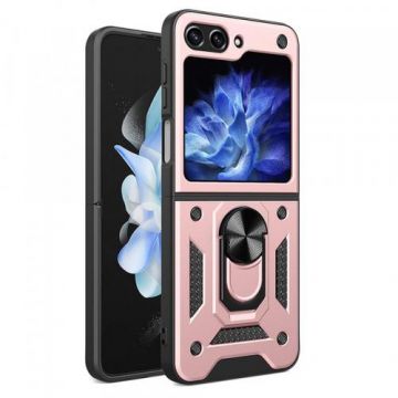 Husa Techsuit CamShield pentru Samsung Galaxy Z Flip 5, F731 (Roz/Negru)