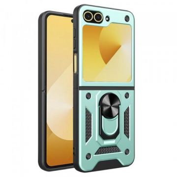 Husa Techsuit CamShield pentru Samsung Galaxy Z Flip 6, F741 (Verde/Negru)