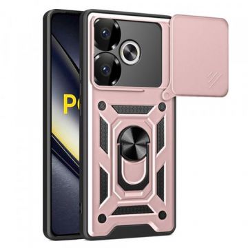 Husa Techsuit CamShield pentru Xiaomi Poco F6 (Roz/Negru)