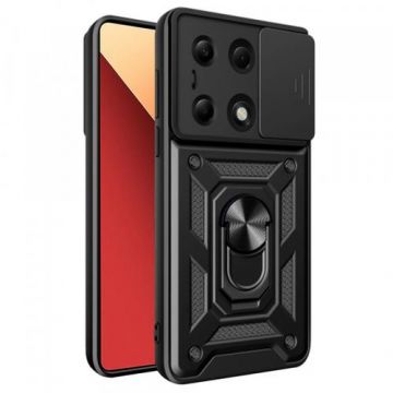Husa Techsuit CamShield pentru Xiaomi Redmi Note 14S / Note 13 Pro 4G / Poco M6 Pro 4G (Negru)