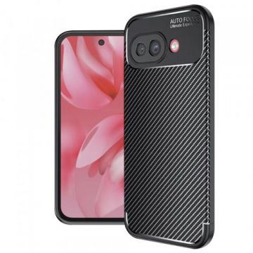 Husa Techsuit CarbonFiber pentru Google Pixel 9a (Neagru)