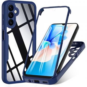 Husa Techsuit ColorVerse 360 pentru Samsung Galaxy A16 5G A166 / A16 4G A165 (Albastru/Transparent)