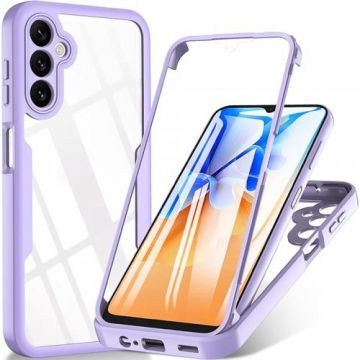 Husa Techsuit ColorVerse 360 pentru Samsung Galaxy A16 5G A166 / A16 4G A165 (Mov/Transparent)