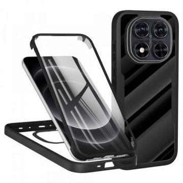 Husa Techsuit ColorVerse 360 pentru Xiaomi Redmi Note 14 Pro+ 5G / Note 14 Pro 5G / Poco X7 (Negru)