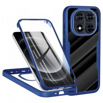 Husa Techsuit ColorVerse 360 pentru Xiaomi Redmi Note 14 Pro+ 5G / Note 14 Pro 5G / Poco X7 (Transparent/Albastru)