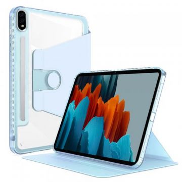 Husa Techsuit Crystal Vision pentru Samsung Galaxy Tab S8 / Tab S7 T875 / Tab S7 T870 (Albastru)