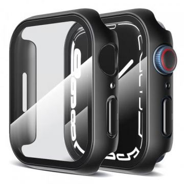 Husa Techsuit Defense360 Pro pentru Apple Watch Series 7 45mm, Neagra