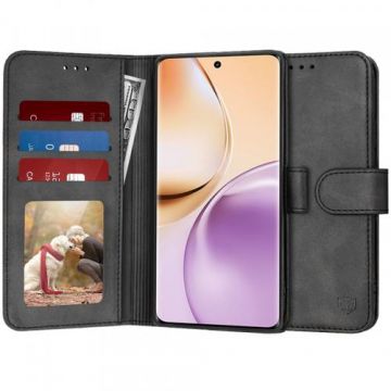 Husa Techsuit Diary Book pentru Realme 14 Pro (Negru)