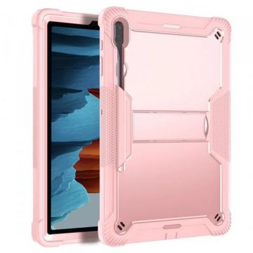 Husa Techsuit Rugged TabShell pentru Samsung Galaxy Tab S8+ / Tab S7+ (Roz)