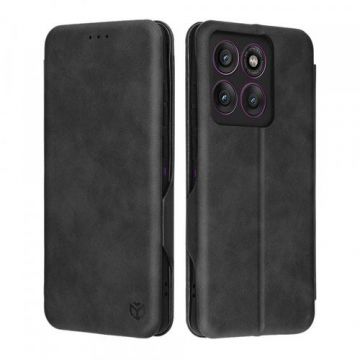 Husa Techsuit Safe Wallet Plus pentru Motorola Edge 60 Pro (Negru)