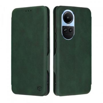 Husa Techsuit Safe Wallet Plus pentru Oppo Reno10 / Reno10 Pro (Verde)