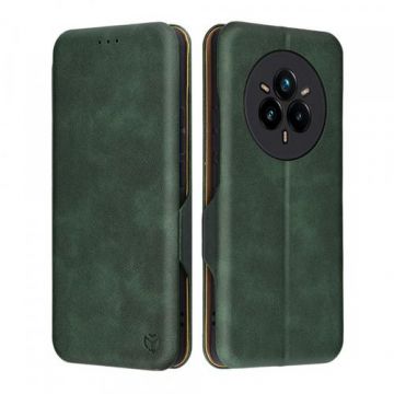 Husa Techsuit Safe Wallet Plus pentru Realme 14 Pro+ (Verde)