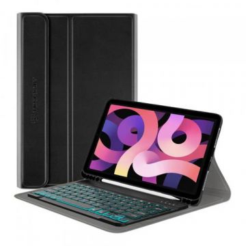 Husa cu tastatura pentru Apple iPad Air 11 (2025) / Air 11 (2024) / Air (2022) / Air (2020) Techsuit CozyTab (Negru)
