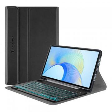 Husa cu tastatura pentru Honor Pad X8 Pro / X9 Techsuit CozyTab (Negru)