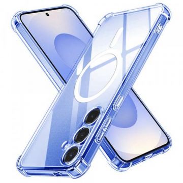Husa MagSafe pentru Samsung Galaxy S25 S931, Techsuit, Shockproof, Transparenta