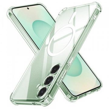 Husa MagSafe pentru Samsung Galaxy S25+ S936, Techsuit, Shockproof, Transparenta