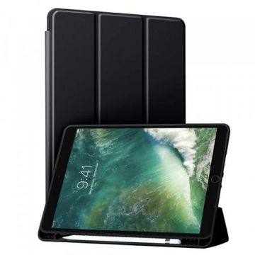 Husa pentru Apple iPad Air (2019) / Pro 10.5 (2017) Techsuit Flex Trifold (Negru)