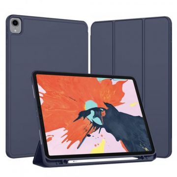 Husa pentru Apple iPad Pro 12.9 (2022) / Pro 12.9 (2021) / Pro 12.9 (2020) / Pro 12.9 (2018) Techsuit Flex Trifold (Albastru)