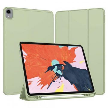 Husa pentru Apple iPad Pro 12.9 (2022) / Pro 12.9 (2021) / Pro 12.9 (2020) / Pro 12.9 (2018) Techsuit Flex Trifold (Verde)
