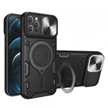 Husa pentru Apple iPhone 12 Pro Max, Techsuit, CamGuard Pro, Neagra