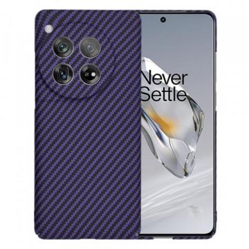 Husa pentru OnePlus 12, Techsuit, Carbonite FiberShell, Mov