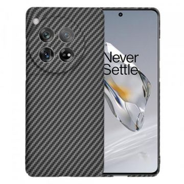 Husa pentru OnePlus 12, Techsuit, Carbonite FiberShell, Neagra