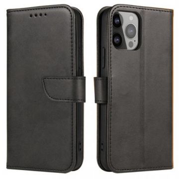 Husa pentru Oppo A5 Pro, OEM, Marva Wallet, Neagra