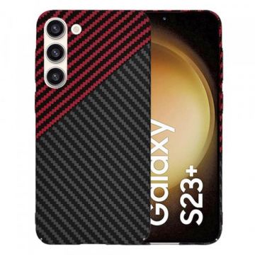 Husa pentru Samsung Galaxy S23+ S916, Techsuit, Carbonite FiberShell Vortex, Rosie