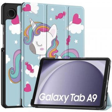 Husa pentru Samsung Galaxy Tab A9 Techsuit FoldPro Unicorn (Multicolor)