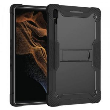 Husa pentru Samsung Galaxy Tab S10 Ultra / Tab S9 Ultra / Tab S8 Ultra Techsuit Rugged TabShell (Negru)