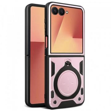 Husa Techsuit CamGuard Pro pentru Samsung Galaxy Z Flip7 F766,  Roz/Auriu