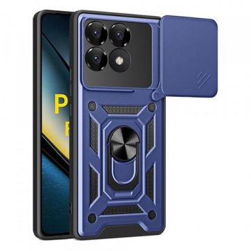 Husa Techsuit CamShield pentru Poco F6 Pro, Albastru