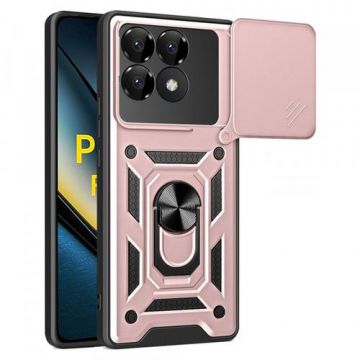 Husa Techsuit CamShield pentru Poco F6 Pro,  Roz