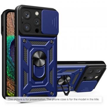 Husa Techsuit CamShield pentru Samsung Galaxy Z Flip7 F766, Albastra