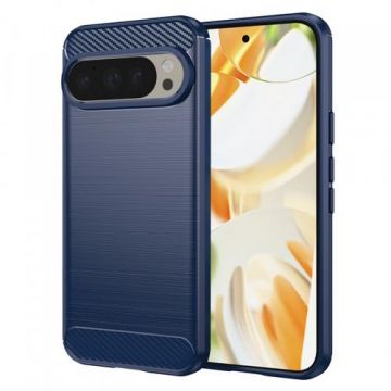 Husa Techsuit Carbon pentru Google Pixel 9 / 9 Pro, Albastru