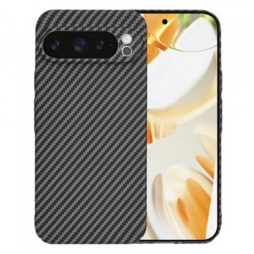 Husa Techsuit Carbonite FiberShell pentru Google Pixel 9 Pro,  Neagra