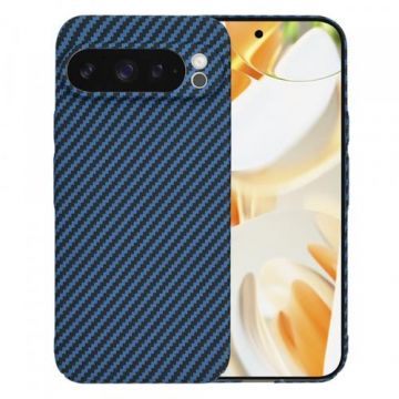 Husa Techsuit Carbonite FiberShell pentru Google Pixel 9 Pro, Turcoaz