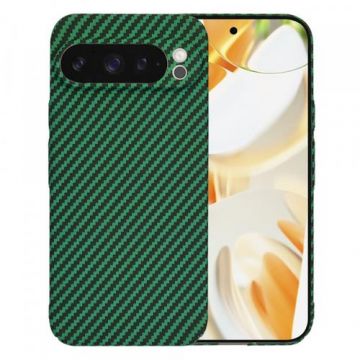 Husa Techsuit Carbonite FiberShell pentru Google Pixel 9 Pro, Verde
