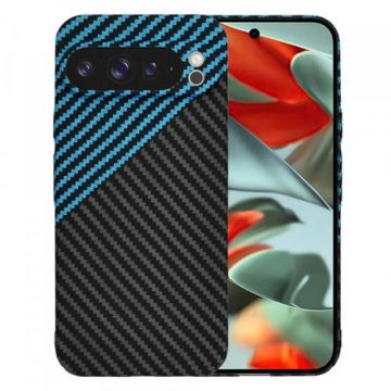 Husa Techsuit Carbonite FiberShell pentru Google Pixel 9 Pro XL, Albastru
